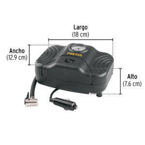 Inflador Compresor de aire llantas para auto 12v Pretul