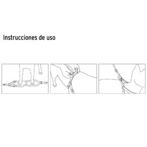 Correa para perro mediana con pechera de 1.5cm ancho