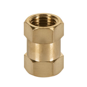 Cople de laton aire tipo FF cuerda 1/4 NPT