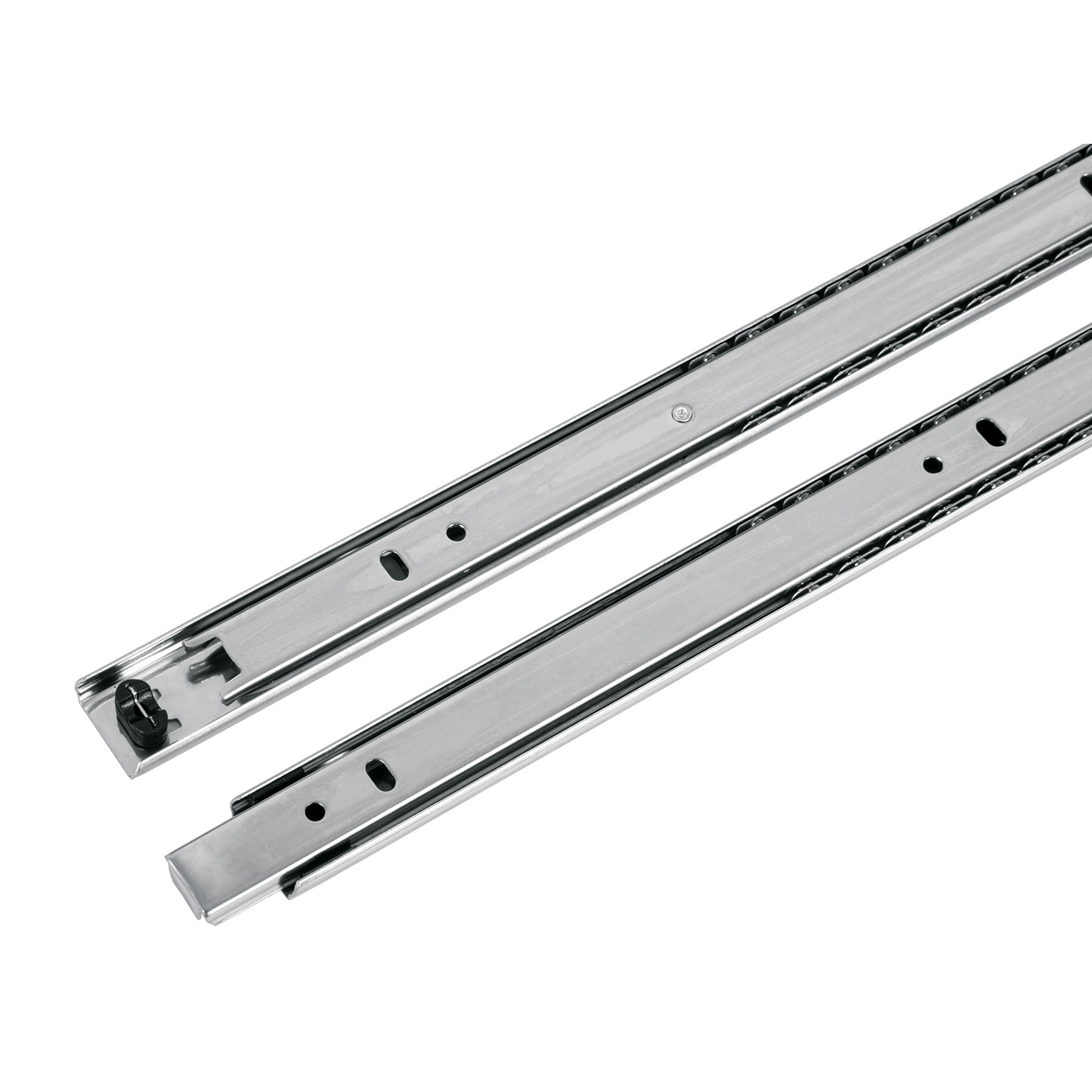 Pack con 2 correderas extensión 3/4 de 35cm para cajón ancho 2.5cm