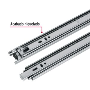 Pack con 2 correderas extensión 50cm para cajón ancho 3.5cm