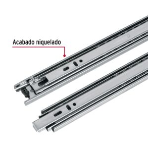 Pack con 2 correderas extensión 60cm para cajón ancho 3.5cm