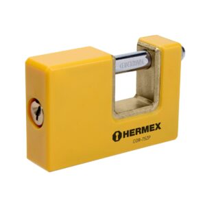 Candado antipalanca 75mm cuerpo metalico Hermex Basic