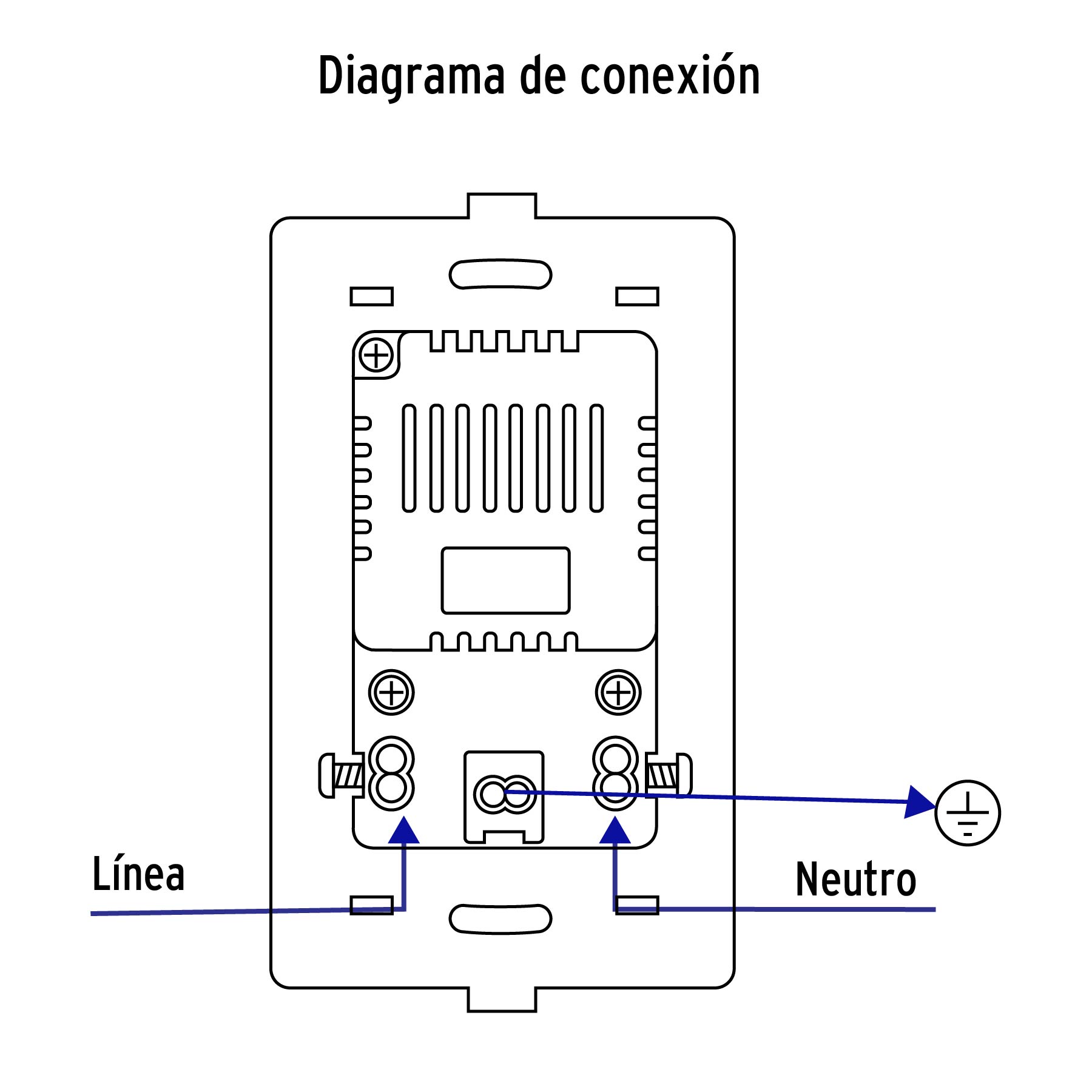 Placa Armada Contacto con 2 puertos USB Oslo blanco