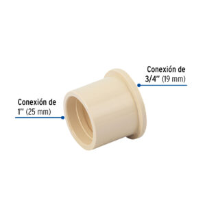 Reduccion bushing de CPVC 1" - 3/4"
