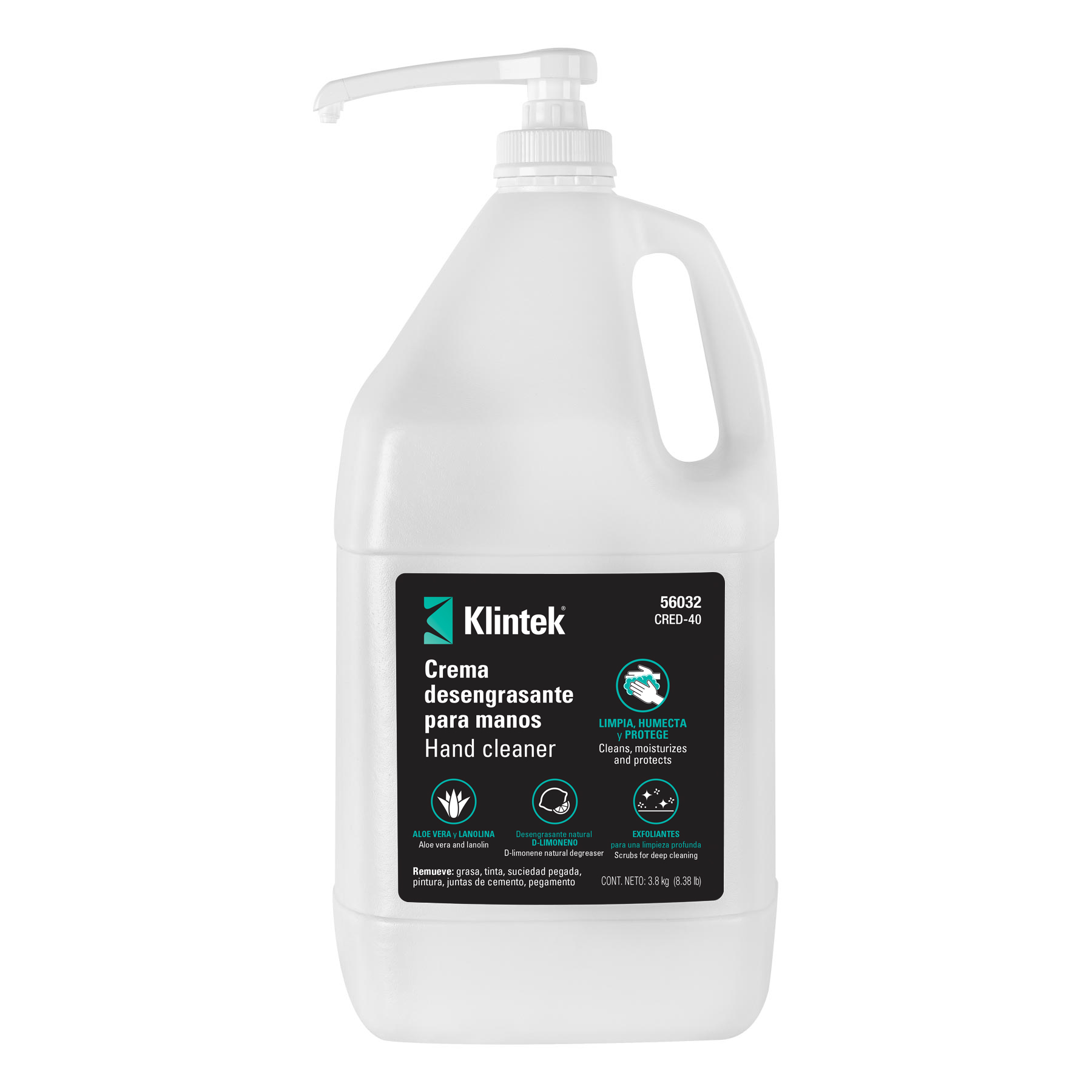 Crema limpiadora y desengrasante para manos 4L