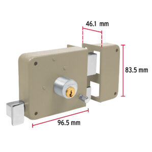Cerradura de Sobreponer Clasica Derecha