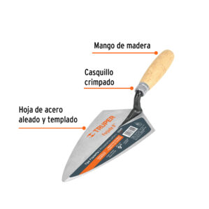 Cuchara para albañil tipo Filadelfia 9" Truper