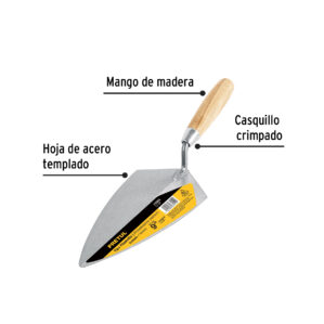 Cuchara para albañil tipo Filadelfia 9" Pretul