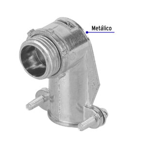 Conector tubo flexible metalico 1/2" curvo Volteck