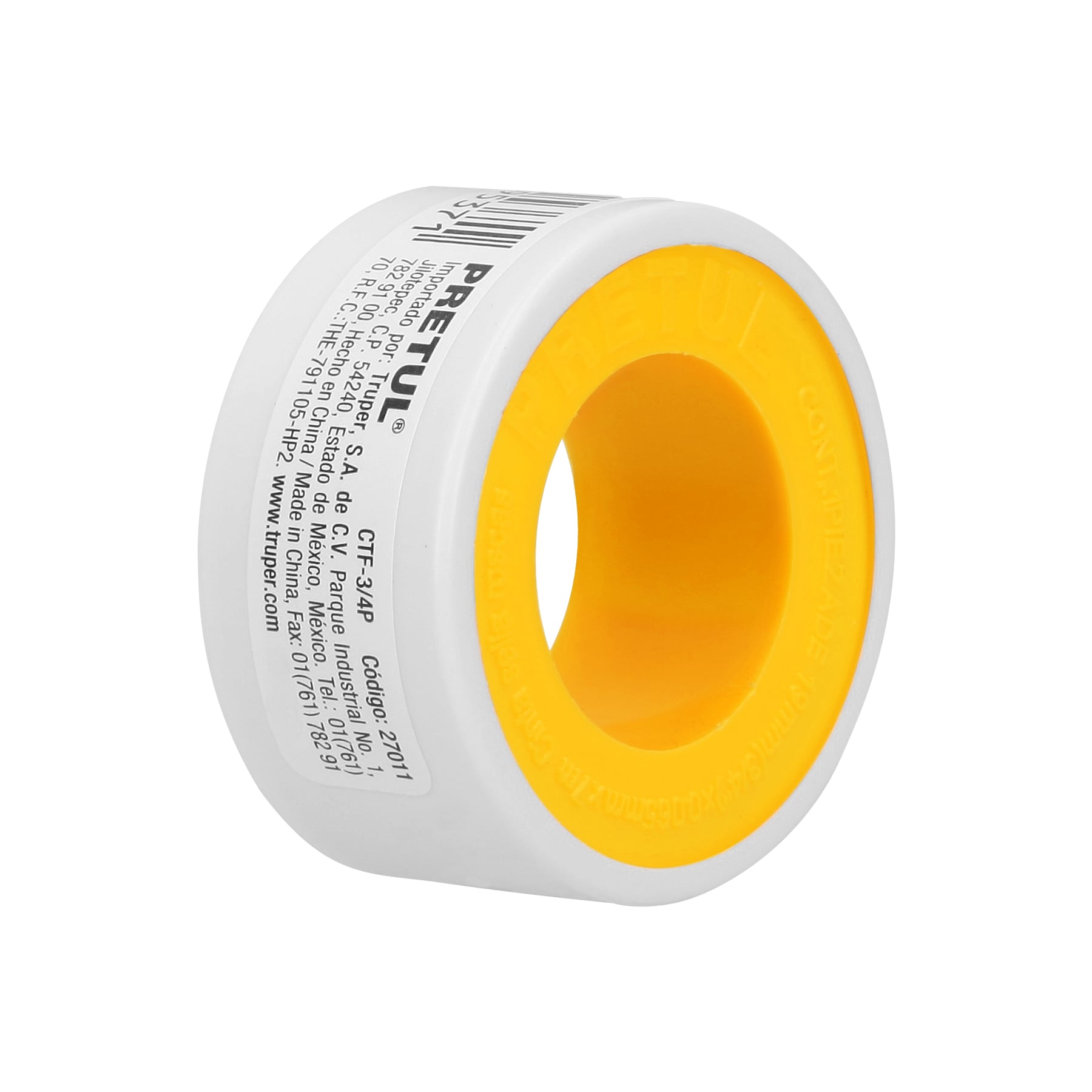 Cinta Teflon 3/4" de 7m Sella Roscas Pretul