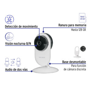 Camara WiFi Fija 2MP Volteck