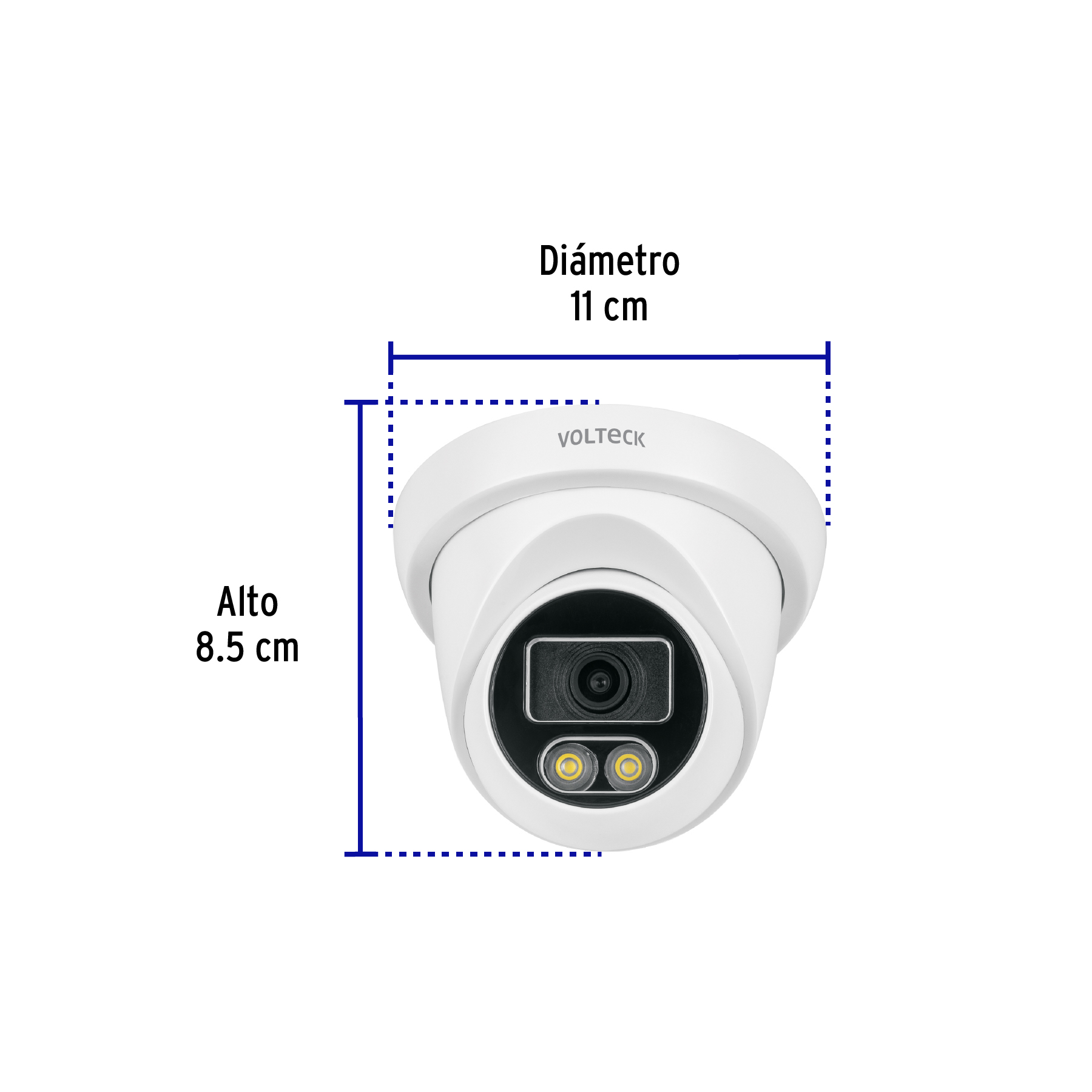 Camara Tipo Domo de 5MP Con Microfono Para Exterior Volteck