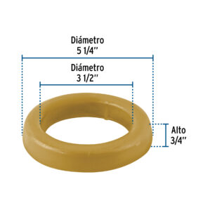 Cuello de cera sin guia para WC 150g