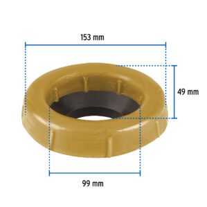 Cuello de cera con guia brida WC robusto 250g