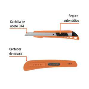 Cutter Cuchilla de 9mm de 5" Reforzado Alma Metalica