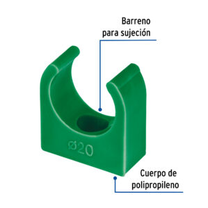 Abrazadera PPR de 1/2" tipo U