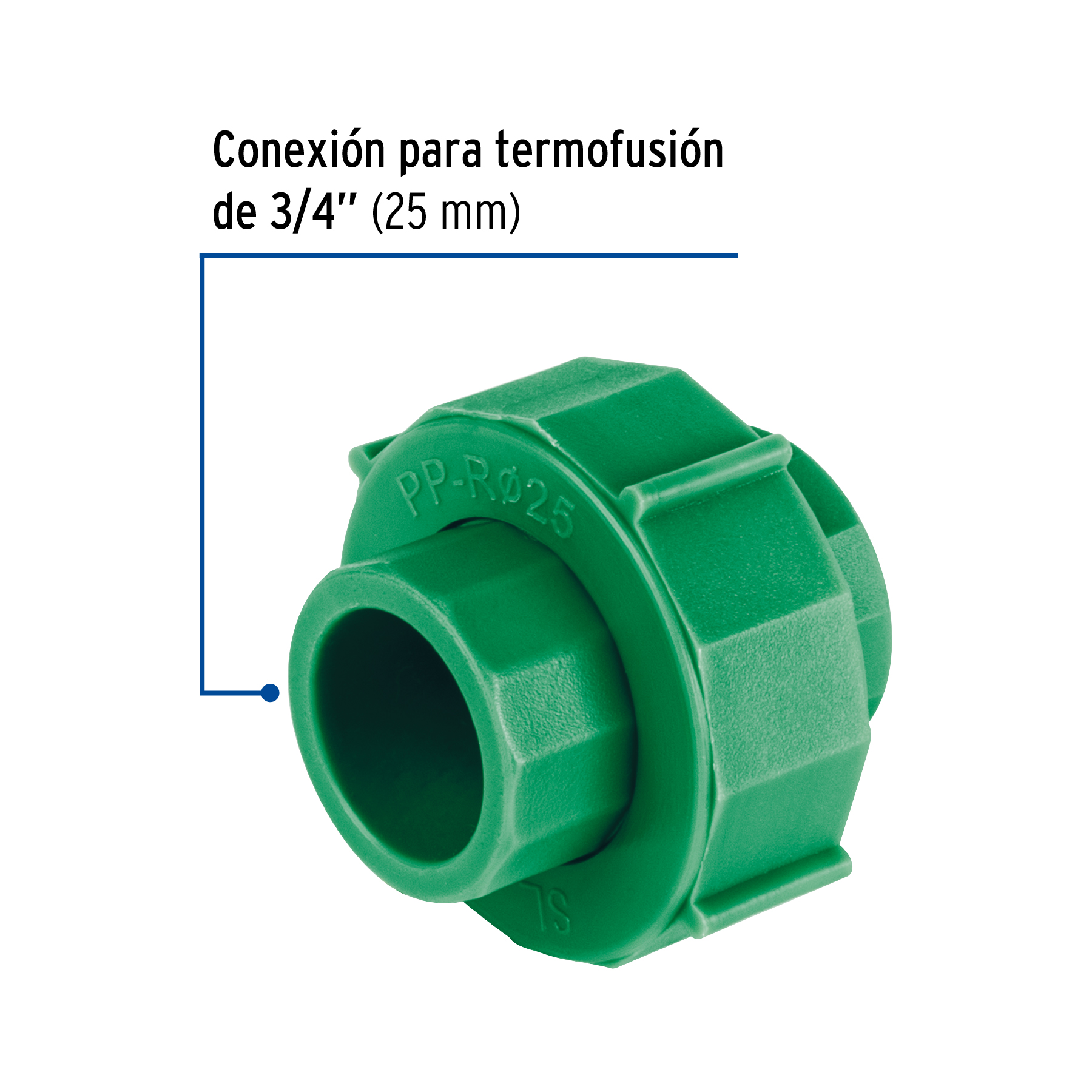 Tuerca union PPR de 3/4" (25mm) Foset