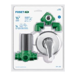 Kit de instalacion monomando para regadera PPR de 1/2" Foset