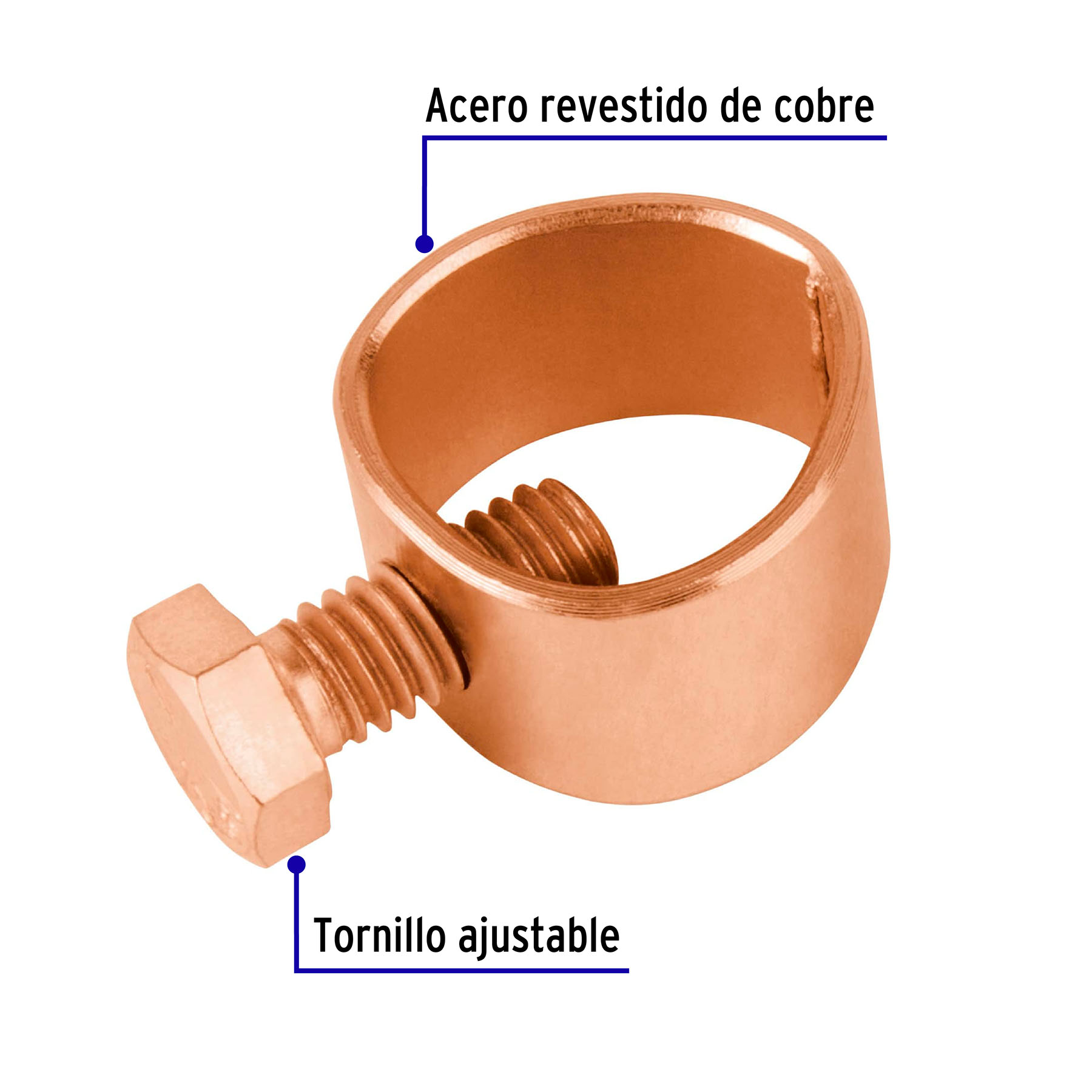 Conector para varilla a tierra CFE