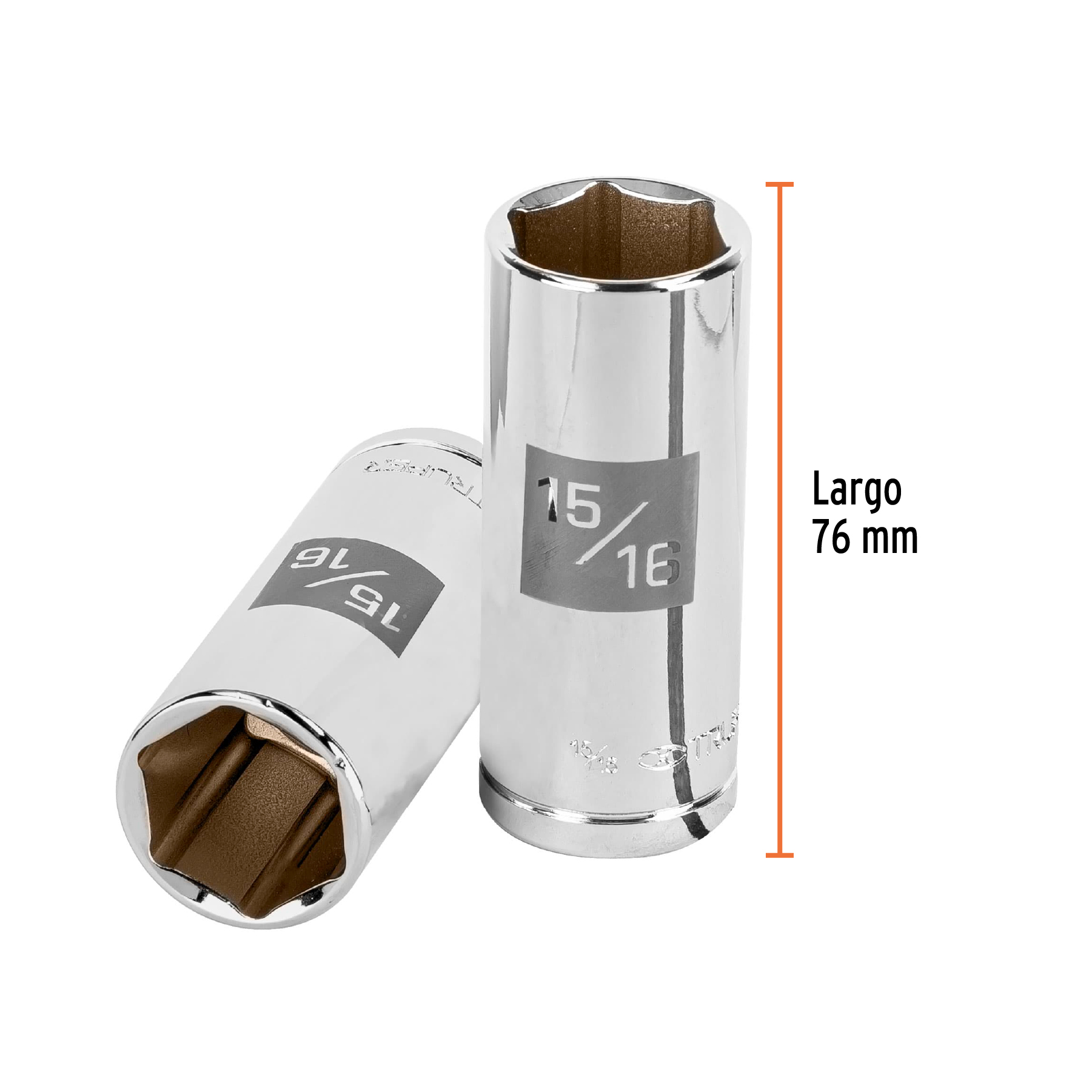 Dado de largo 15/16" cuadro de 1/2"