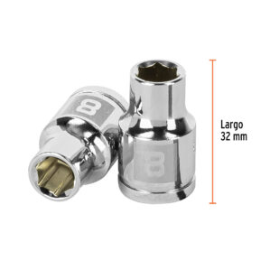 Dado de 8mm Cuadro 3/8