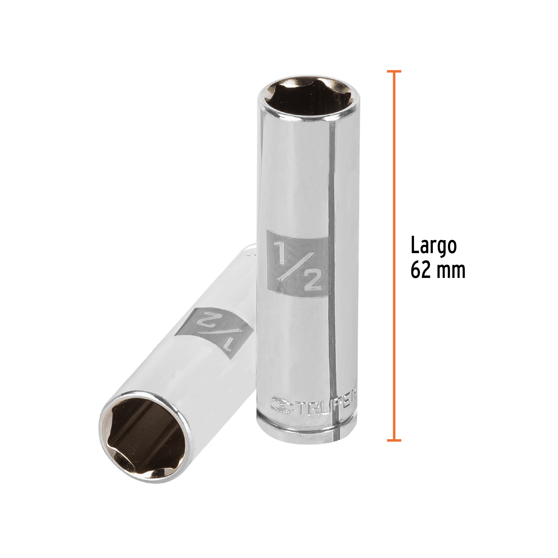 Dado Largo de 1/2" Cuadro 3/8"