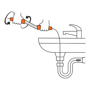 Destapacaños barreno con manivela de 4.5m