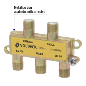 Divisor coaxial de 1 entrada y 4 salidas