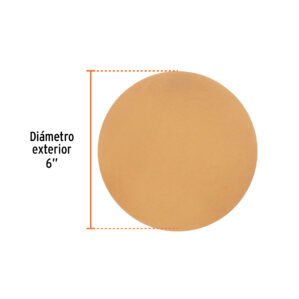 Pack 5 Discos de lija roto orbital 6