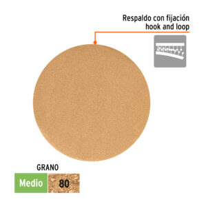 Pack 5 Discos de lija roto orbital 6" grano 80