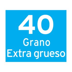 Pack 5 Discos de lija roto orbital 5" grano 40 de 8 orificios