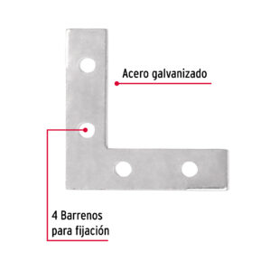 Pack 24 Piezas Escuadra cantonera 2