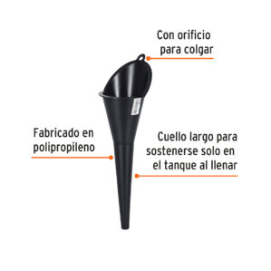 Embudo plastico 250 ml 2.5"