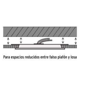 Lampara led slim de empotrar cuadrado 6500K 12W