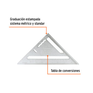 Escuadra de aluminio para tablaroca 7" (177 mm)