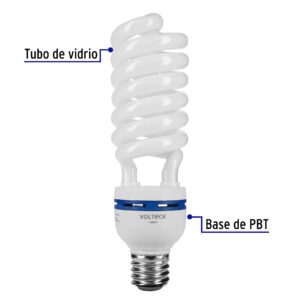 Foco Lampara 65W 220v Espiral Base Mogul E39 Luz dia