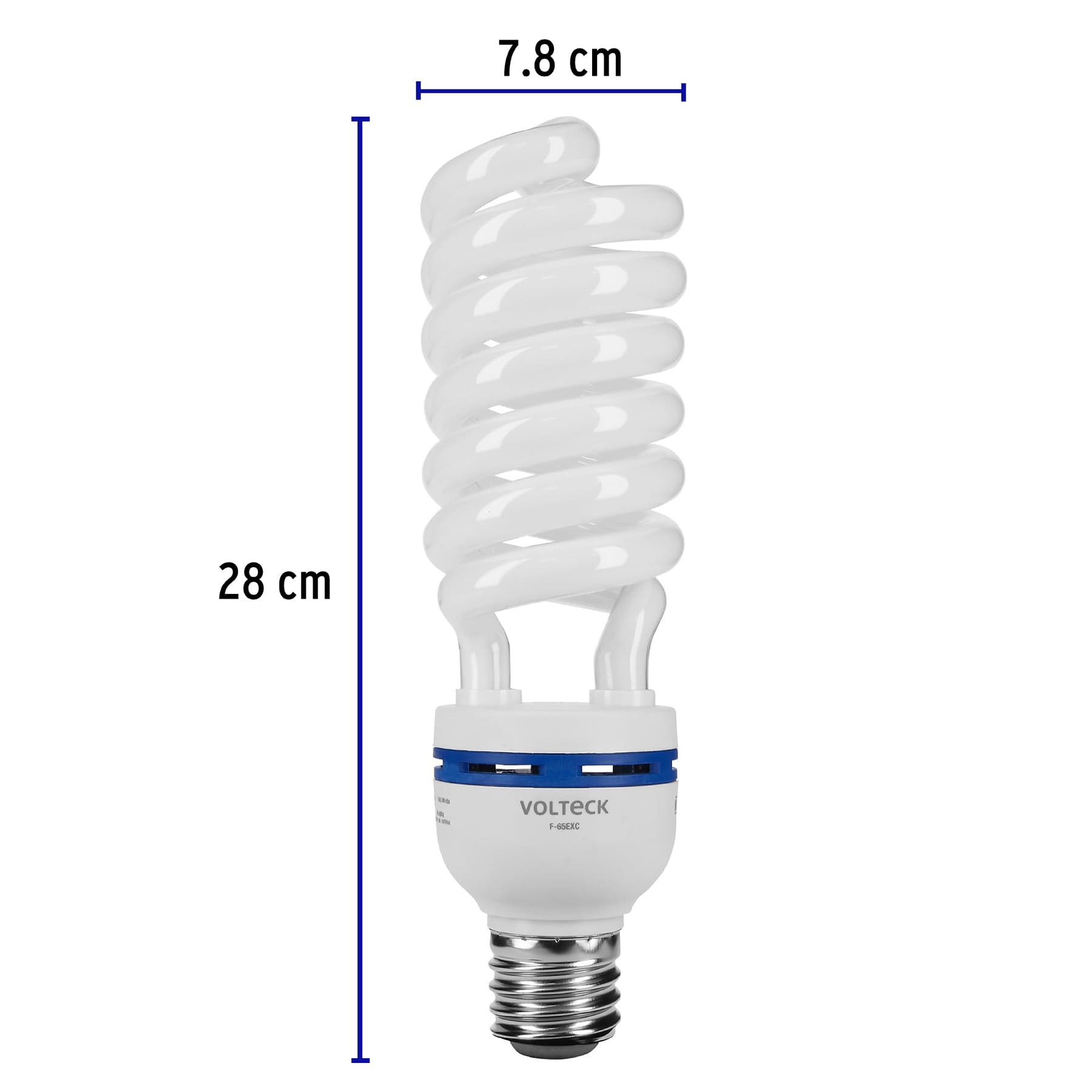 Foco Lampara 65W 220v Espiral Base Mogul E39 Luz dia