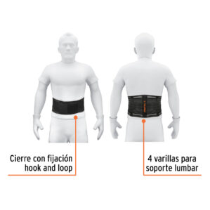 Faja tipo cinturon malla transpirable talla grande