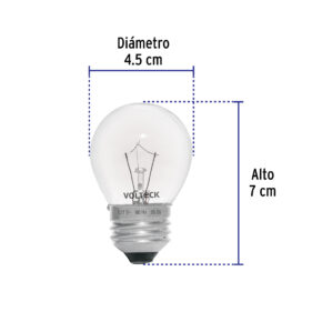 Foco 25w para horno refrigerador transparente incandesente