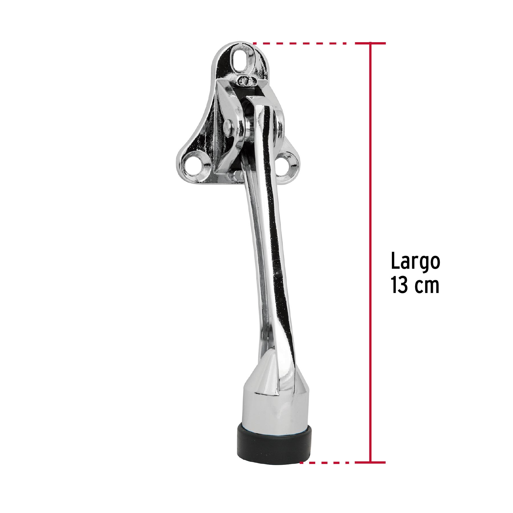 Fija puerta acabado de cromo