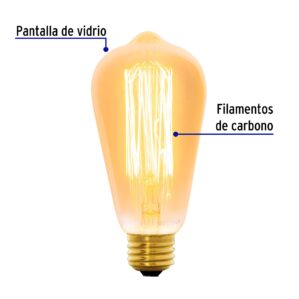 Foco Lampara incandescente vintage 40W Edison