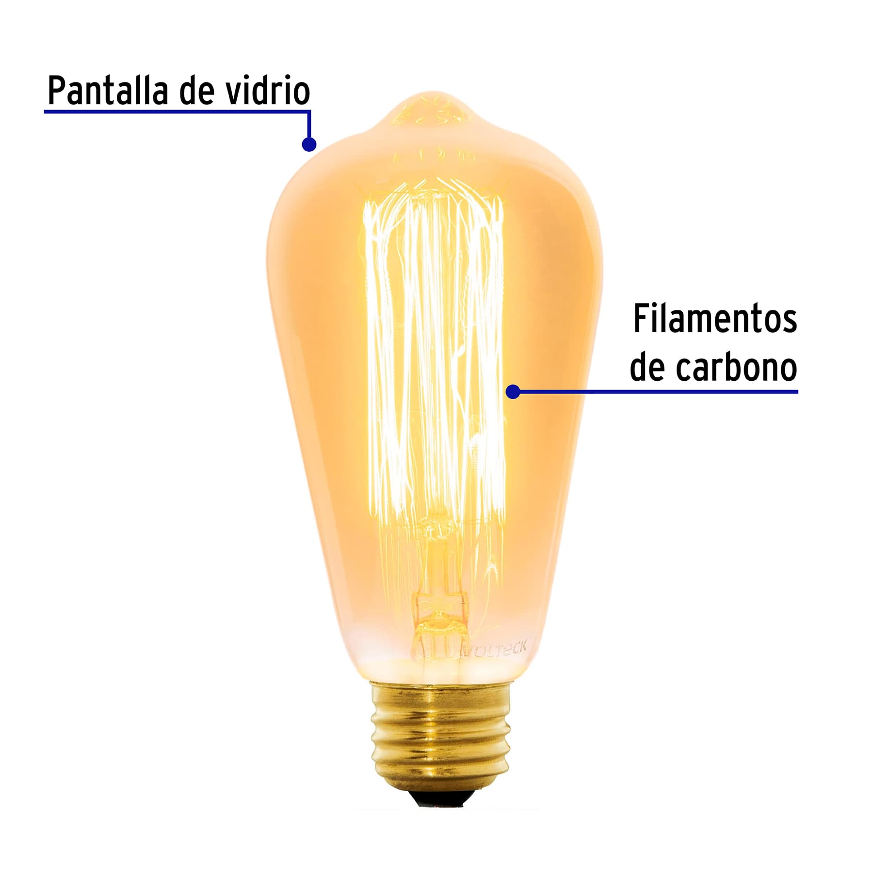 Foco Lampara incandescente vintage 40W Edison