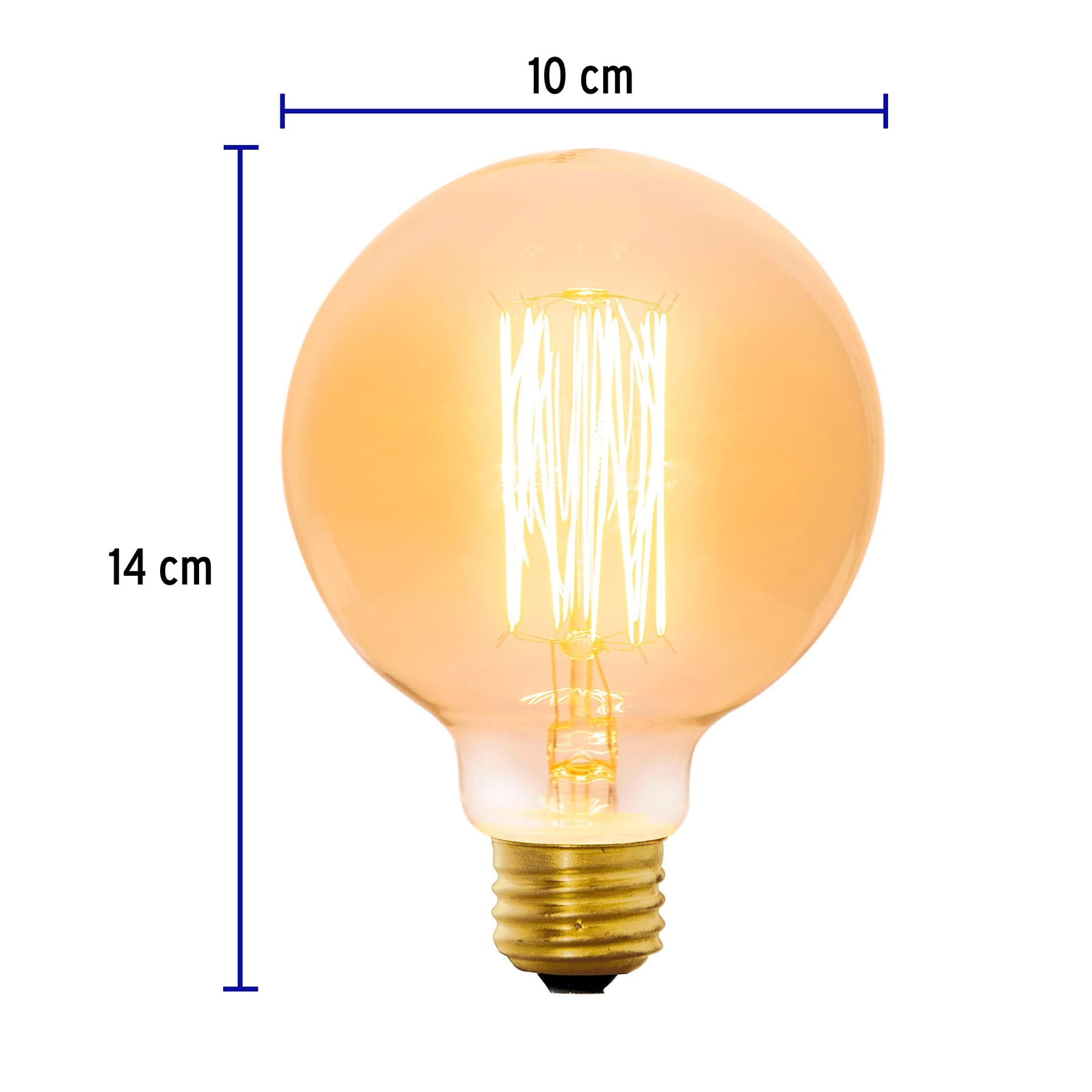 Foco Lampara incandescente vintage 40W globo
