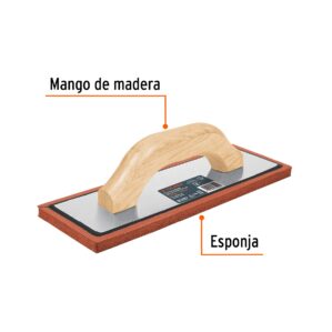 Flota de esponja 12" espesor 1/2" acabado aspero