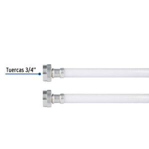 Manguera de Lavadora Vinilo blanco 3/4