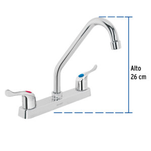 Mezcladora Para Fregadero Cuello Largo 8