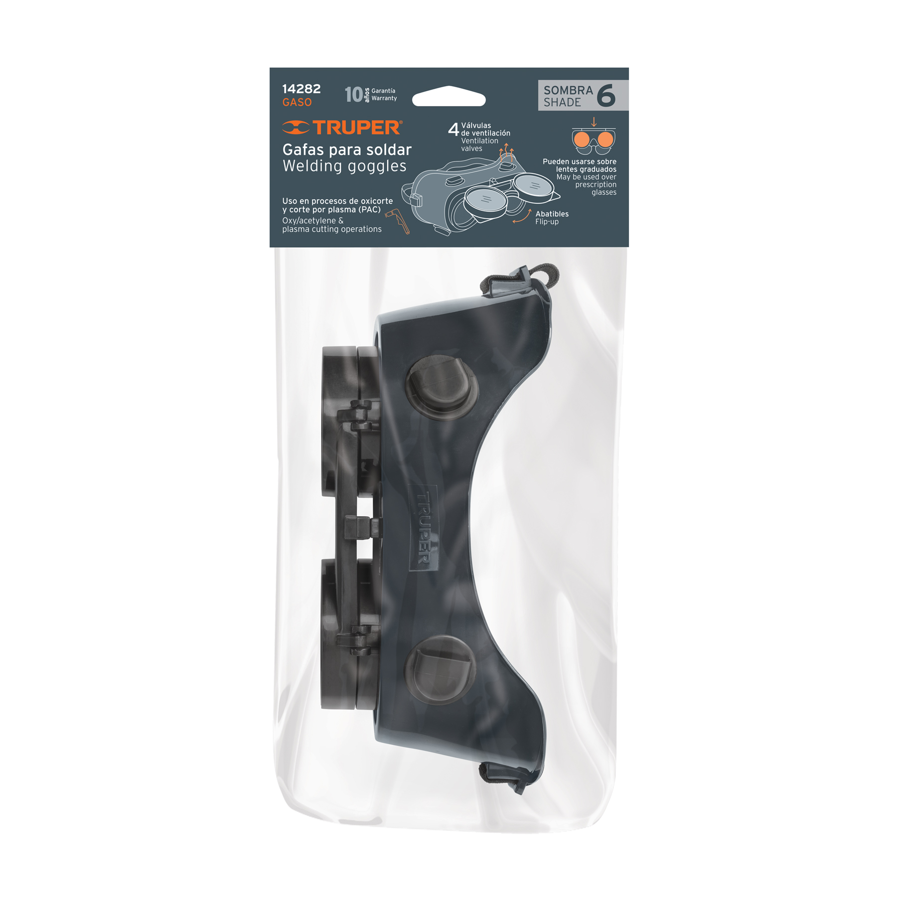 Gafas Lentes para soldar Oxicorte y Corte por Plasma