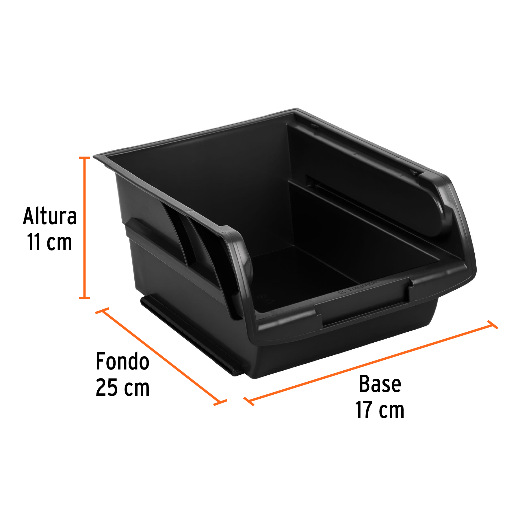 Gaveta apilable #3 de plastico 24.5x17x11cm