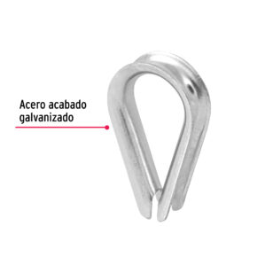 Pack de 5 Piezas de Guardacabo galvanizado 5/16